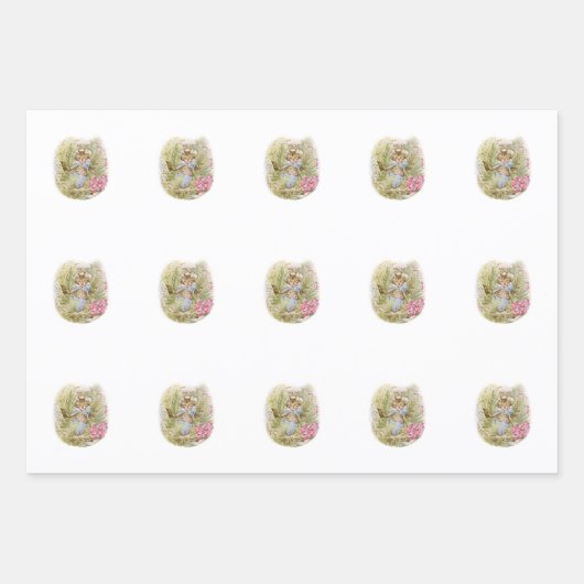 Kunstselectie van Beatrix Potter voor kinderen Inpakpapier Vel (Voorkant 2)
