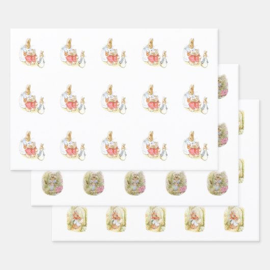 Kunstselectie van Beatrix Potter voor kinderen Inpakpapier Vel (Set)
