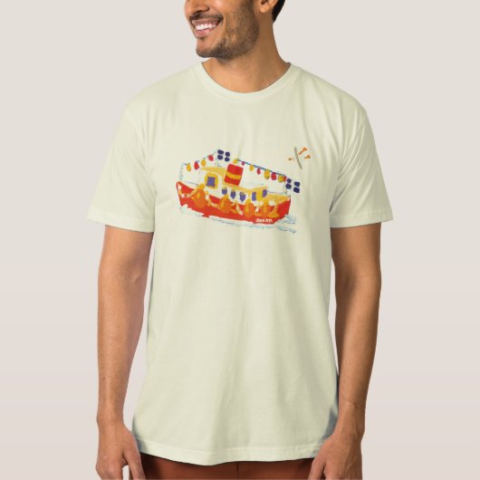 Kunstshirt: Falmouth Ferry Boat, Cornwall. T-shirt (Voorkant)