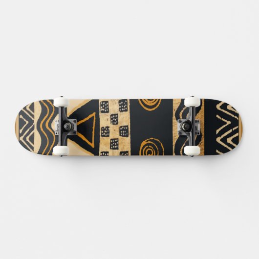 Kunstskateboard van Afrikaanse stammen Persoonlijk Skateboard (Horizontaal)