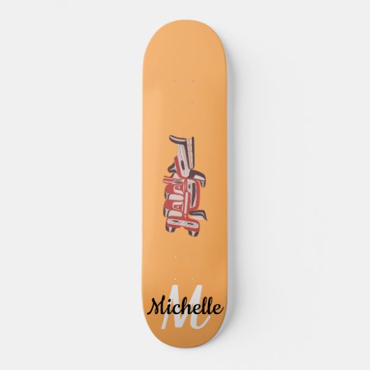 Kunstskateboarddeck - vos persoonlijk skateboard (Voorkant)