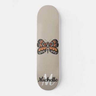 Kunstskateboarddek — vlinder persoonlijk skateboard