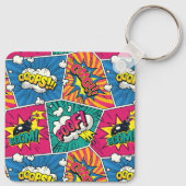 KunstSleutelhanger voor komische Pop Sleutelhanger (Achterkant)