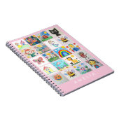 Kunstsouvenir voor kinderen 20 tekeningen collage notitieboek (Rechterzijde)