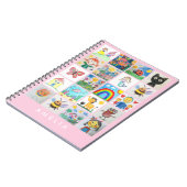 Kunstsouvenir voor kinderen 20 tekeningen collage notitieboek (Linkerzijde)