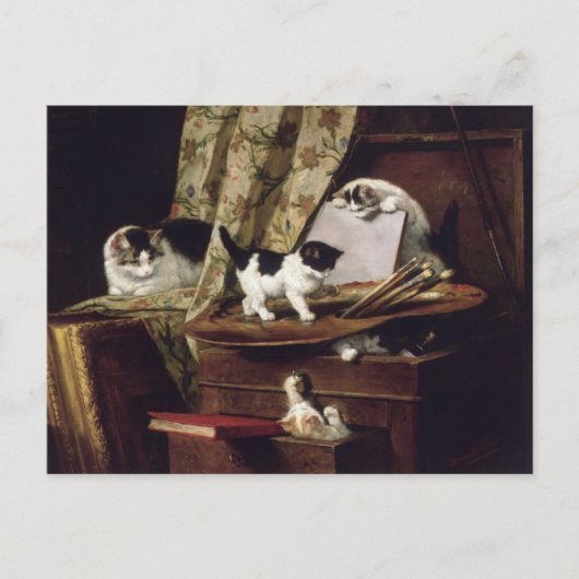 Kunstspel Henriëtte Ronner-Knip Briefkaart (Voorkant)