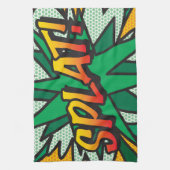 Kunstsplatet voor komische boeken Pop Theedoek (Verticaal)