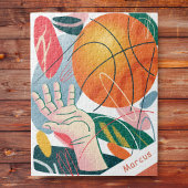 Kunstsport Abstracte sport in Basketball Player Th Legpuzzel