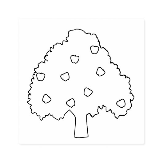 Kunststempel Apple Tree Rubberstempel (Afrduk)