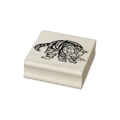 kunststempel kat op laarzen rubberstempel (Stempel)