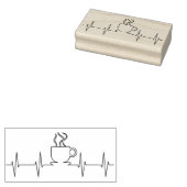 kunststempel koffie rubberstempel (Gestempeld)