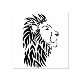 kunststempel leeuwenkop rubberstempel (Afrduk)
