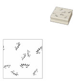 Kunststempel met decoratief, zacht pekelhout rubberstempel (Gestempeld)