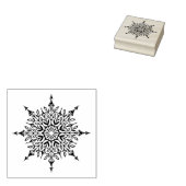 Kunststempel met gecompliceerde smidskunst met sno rubberstempel (Gestempeld)