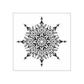 Kunststempel met gecompliceerde smidskunst met sno rubberstempel (Afrduk)