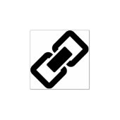 Kunststempel met silhouet van schakelketting rubberstempel (Afrduk)