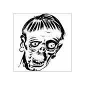 Kunststempel monsterkop illustratie rubberstempel (Afrduk)