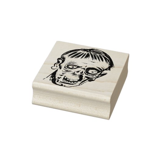 Kunststempel monsterkop illustratie rubberstempel (Stempel)