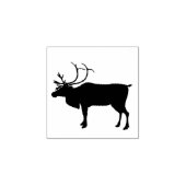 Kunststempel rendier silhouette rubberstempel (Afrduk)