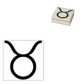 kunststempel taurus symbool rubberstempel (Gestempeld)