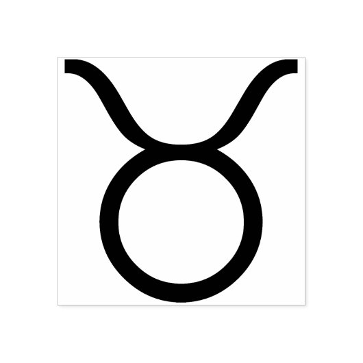 kunststempel taurus symbool rubberstempel (Afrduk)