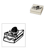 Kunststempel van Cake Rubberstempel (Gestempeld)