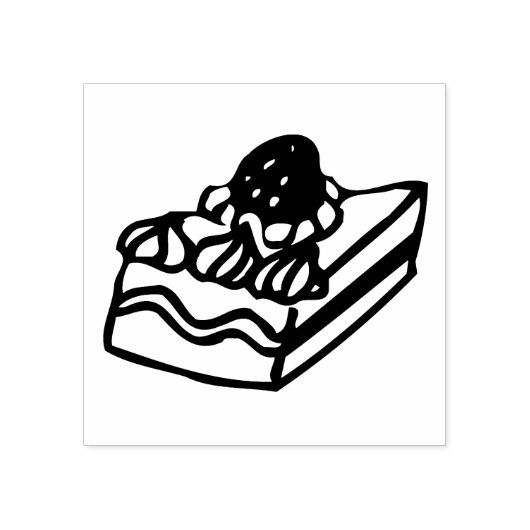 Kunststempel van Cake Rubberstempel (Afrduk)