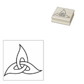 kunststempel van de keltische bladeren rubberstempel (Gestempeld)