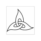 kunststempel van de keltische bladeren rubberstempel (Afrduk)