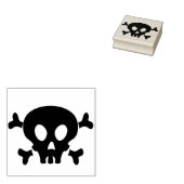 kunststempel van de schedel rubberstempel (Gestempeld)