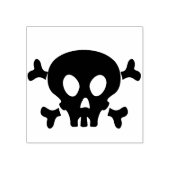 kunststempel van de schedel rubberstempel (Afrduk)