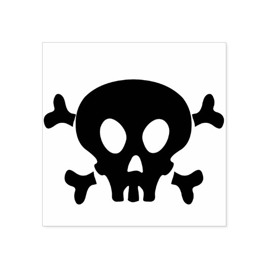 kunststempel van de schedel rubberstempel (Afrduk)