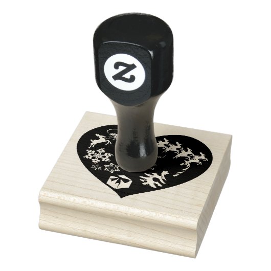 Kunststempel van het rendiertje van Santa Rubberstempel (Stempel)