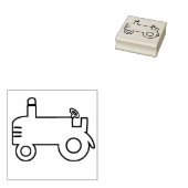 Kunststempel van trekker rubberstempel (Gestempeld)