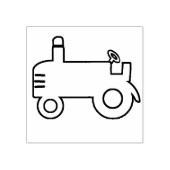 Kunststempel van trekker rubberstempel (Afrduk)