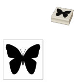 Kunststempel vliegende vlinder rubberstempel (Gestempeld)