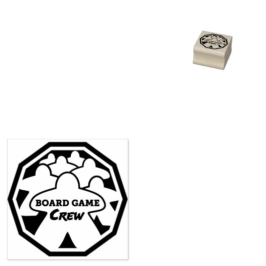 Kunststempel voor bordspelbemanning rubberstempel (Gestempeld)