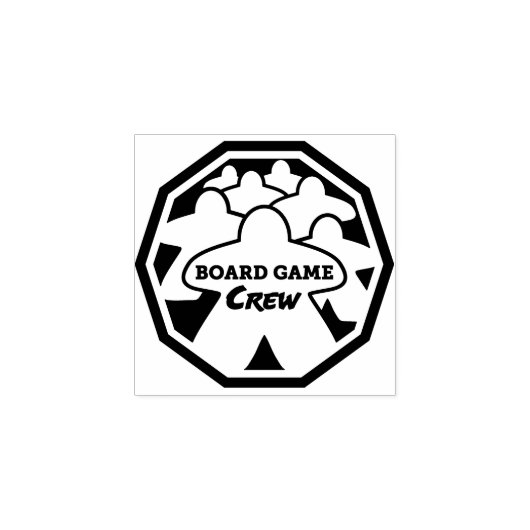 Kunststempel voor bordspelbemanning rubberstempel (Afrduk)