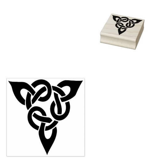 kunststempel voor celtic knot driehoek rubberstempel (Gestempeld)
