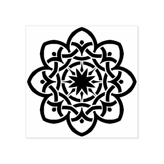 kunststempel voor de cellobloem rubberstempel (Afrduk)