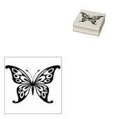 kunststempel voor de vlinderillustratie rubberstempel (Gestempeld)