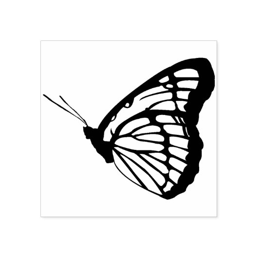 kunststempel voor de vlinderillustratie rubberstempel (Afrduk)