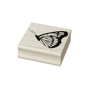 kunststempel voor de vlinderillustratie rubberstempel