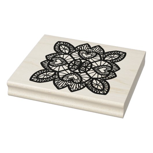 Kunststempel voor illustratiepatroon met loopvlakk rubberstempel (Stempel)