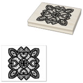 Kunststempel voor illustratiepatroon met loopvlakk rubberstempel (Gestempeld)