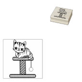 kunststempel voor kat en baars rubberstempel (Gestempeld)