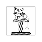 kunststempel voor kat en baars rubberstempel (Afrduk)