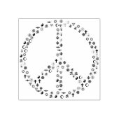 kunststempel voor religieuze vredessymbolen rubberstempel (Afrduk)