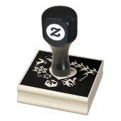 Kunststempel voor rendieren van kerstbomen rubberstempel (Stempel)