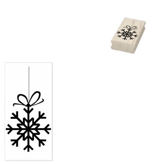 kunststempel voor snowflake rubberstempel (Gestempeld)